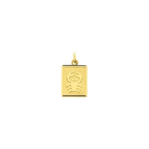 Anhänger 750/18 K Gelbgold 12x15mm, Sternzeichen Krebs