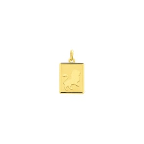 Anhänger 750/18 K Gelbgold 12x15mm, Sternzeichen Löwe
