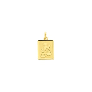 Anhänger 750/18 K Gelbgold 12x15mm, Sternzeichen Waage