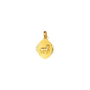 Pendentif or jaune 750/18 ct 13x15mm, Signe du zodiaque Bélier