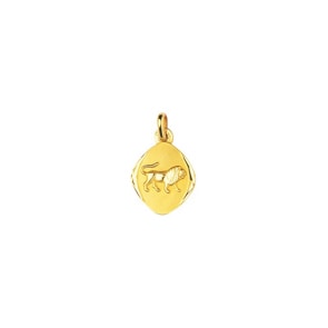 Anhänger 750/18 K Gelbgold 13x15mm, Sternzeichen Löwe