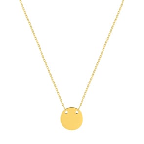 Collier mit Anhänger 750/18 K Gelbgold 42cm