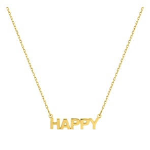 Collier or jaune 750/18 ct 42cm, Happy