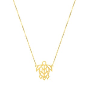 Collier mit Anhänger 750/18 K Gelbgold 42cm, Schildkröte