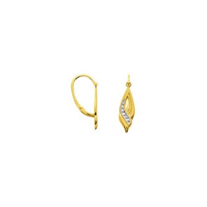 Boucles d'oreilles or jaune 750/18 ct