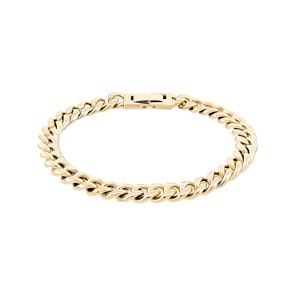 8mm Cuban Link Panzerarmband vergoldet