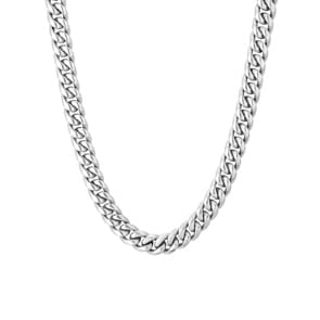 8mm Chaîne Cuban Link argenté