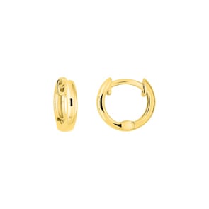 9mm Scharnier-Creolen 375/9 K Gelbgold