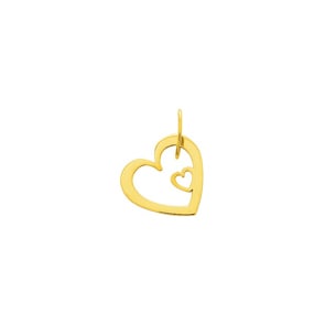 Anhänger 750/18 K Gelbgold 19x18mm, Herz