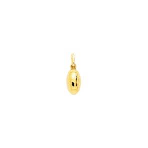 Anhänger 750/18 K Gelbgold 6x11mm, Rugbyball
