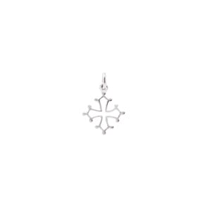 Pendant 750/18 K White Gold 17x17mm, Occitan cross