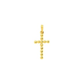 Pendentif or jaune 750/18 ct 13 x 22mm, Croix