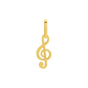 Pendentif or jaune 750/18 ct, Clé de sol