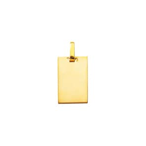 Plakette 750/18 K Gelbgold 15x24mm