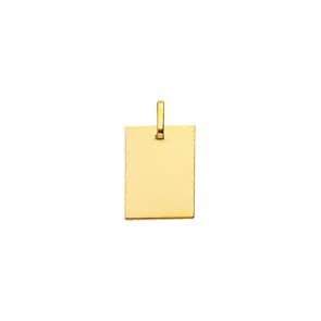 Plakette 750/18 K Gelbgold 14x19mm