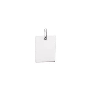 Plakette 750/18 K Weissgold 14x19mm