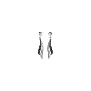 Ohrhänger 750/18 K Weissgold mit Diamanten 0.08ct. H/p1