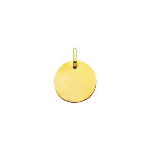 Plakette 750/18 K Gelbgold rund Ø 18mm