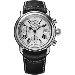 Aerowatch 1942 Automatic Chrono Leder schwarz Ø 42mm
