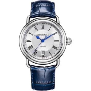 Aerowatch 1942 Automatic Leder blau