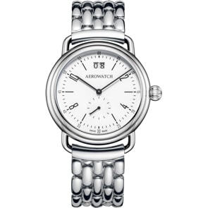 Aerowatch 1942 Big Date Edelstahl