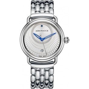 Aerowatch 1942 Lady Elegance Saphire Edelstahl