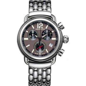 Aerowatch 1942 Quartz Chrono Braun / Silbrig Ø 44mm