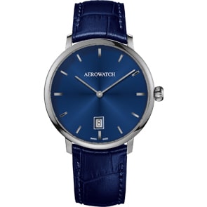 Aerowatch Héritage Slim Automatic Blau