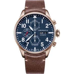 Aerowatch Les Grandes Classiques Aviator Automatic Chrono Day-Date Rosé
