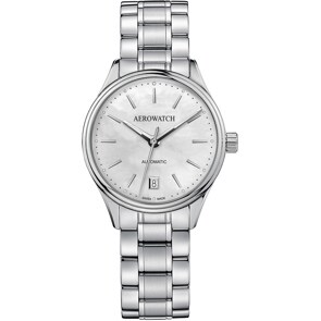 Aerowatch Les Grandes Classiques Lady Automatic Argenté
