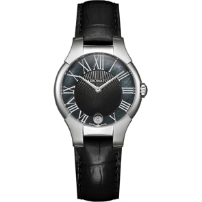 Aerowatch New Lady Grande Black Leather