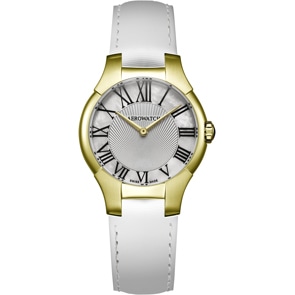 Aerowatch New Lady Mini Goldig / Weiss