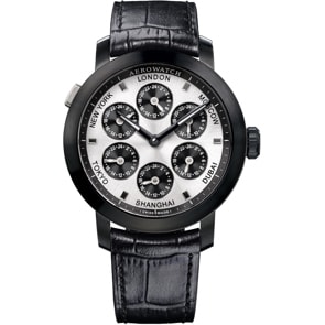 Aerowatch Renaissance 7 Time Zones Noir