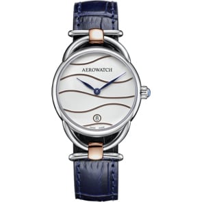 Aerowatch Sensual Dune Blue Leather