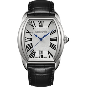 Aerowatch Streamline en cuir noir