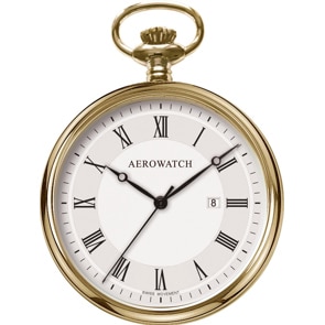 Aerowatch Taschenuhr Lépine Quartz Goldig