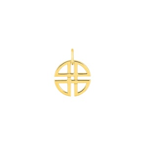 Anhänger 375/9 K Gelbgold 12mm