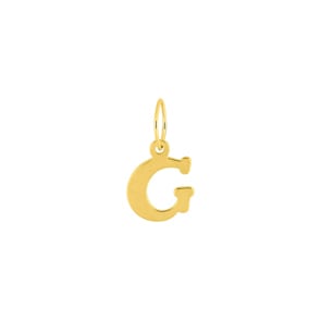 Pendentif or jaune 375/9 ct Lettre G