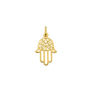 Pendentif or jaune 375/9 ct Main de fatma