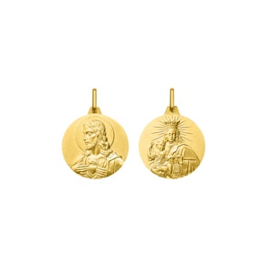 Anhänger 375/9 K Gelbgold Jungfrau Maria & Jesus