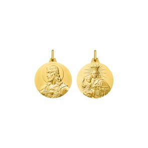 Anhänger 375/9 K Gelbgold Jungfrau Maria & Jesus