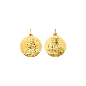 Anhänger 375/9 K Gelbgold Jungfrau Maria & Jesus