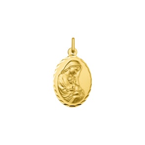 Anhänger 375/9 K Gelbgold Jungfrau Maria mit Kind