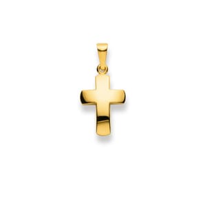 Pendentif or jaune 375/9 ct, Croix