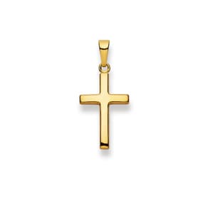Pendentif or jaune 375/9 ct, Croix