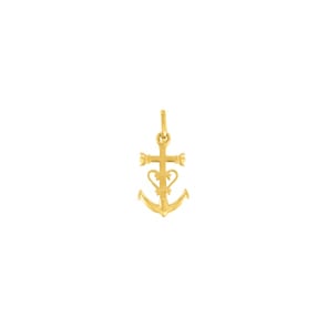 Pendant 375/9 K Yellow Gold Cross of Camargue
