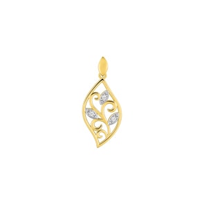 Anhänger 375/9 K Gelbgold mit Zirkonia