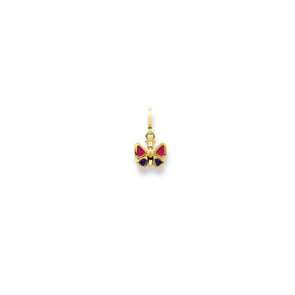 Anhänger 375/9 K Gelbgold, Schmetterling