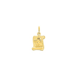 Anhänger 375/9 K Gelbgold Schriftrolle mit Schutzengel