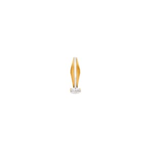 Pendentif or bicolore 750/18 ct avec zircones